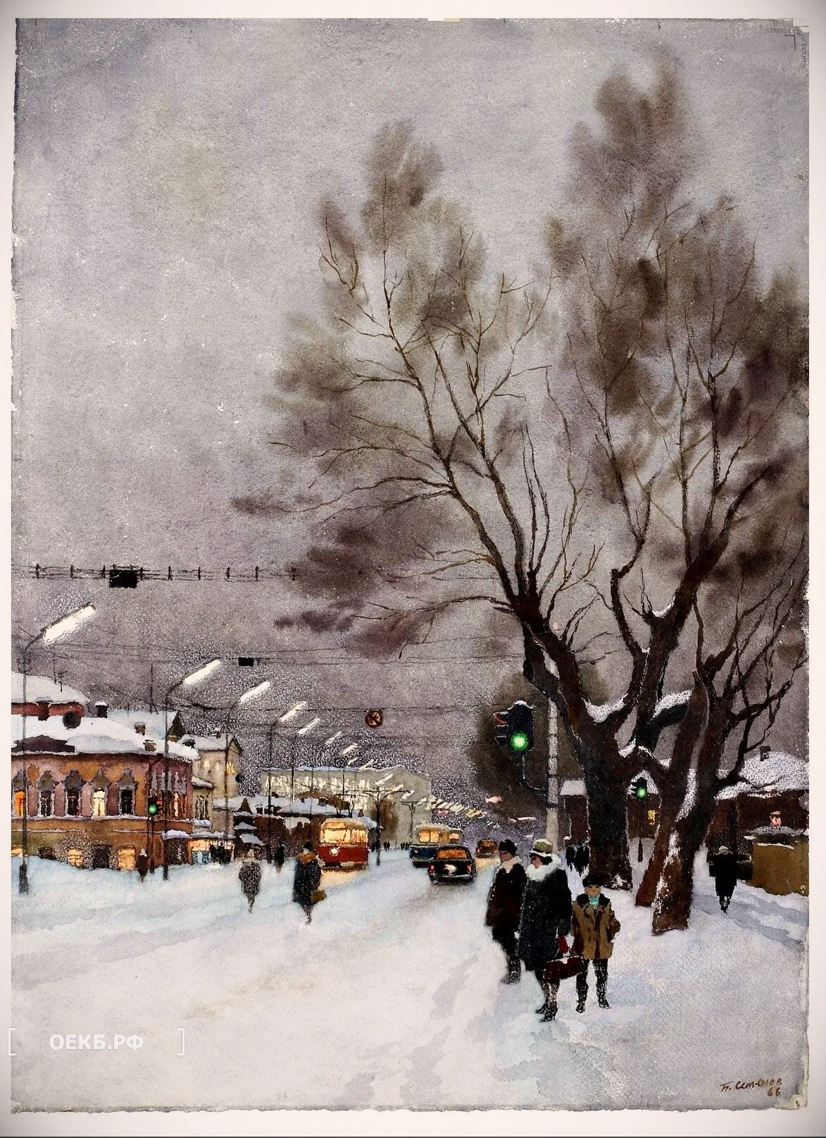 1966 - Ленинский - На зимнем перекрестке - ОЕКБ.РФ