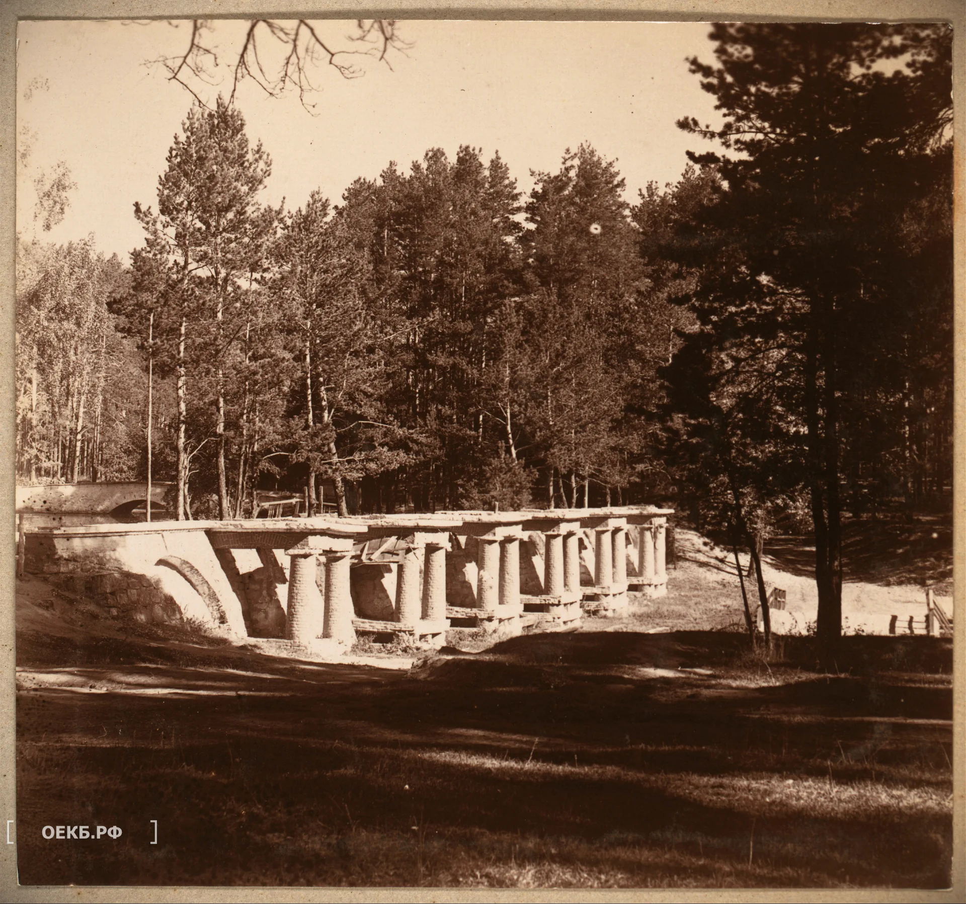 1909 - Кировский - Плотина на р. Ольховке у Генеральской дачи около Екатеринбурга - ОЕКБ.РФ