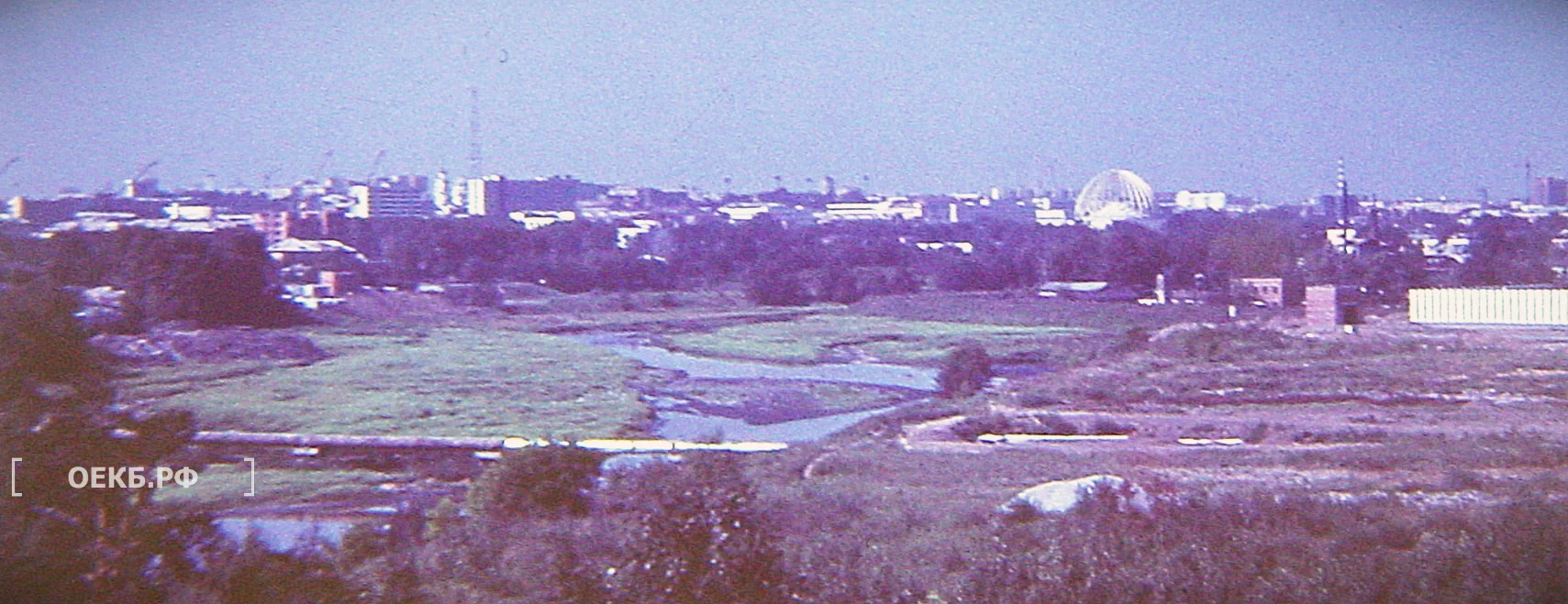 1981 - Ленинский - Свердловск. Городская панорама с колеса обозрения в ЦПКиО им. Маяковского - ОЕКБ.РФ