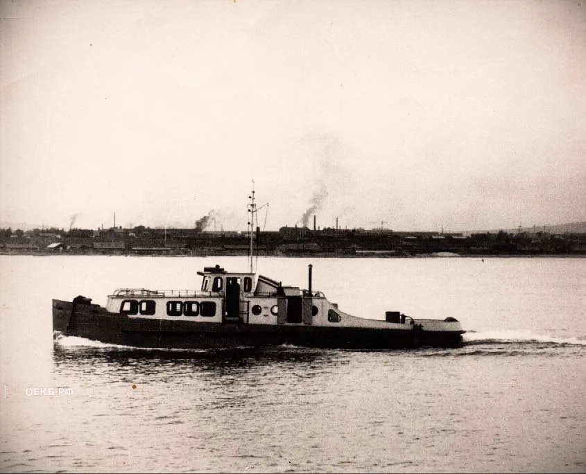 1955 - Кировский - Свердловск. Катер СТТУ на озере Шарташ - ОЕКБ.РФ
