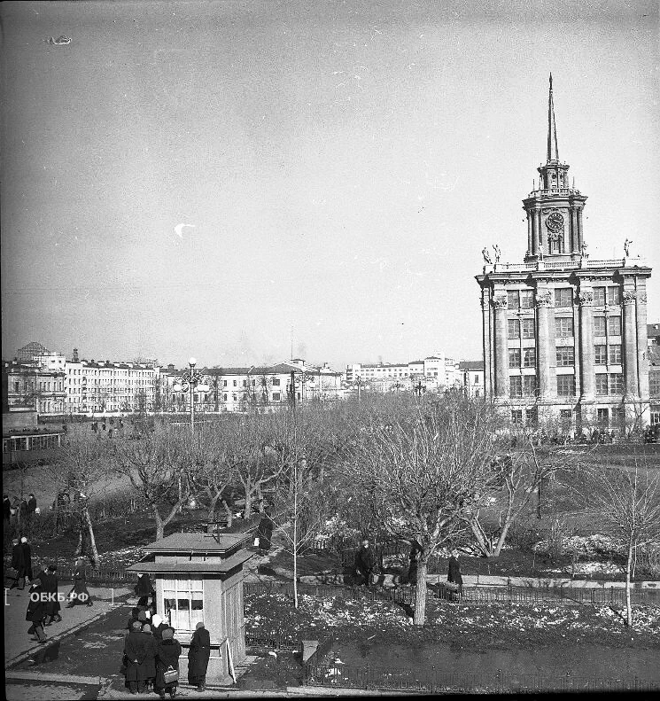 1958 - Площадь 1905 года - Свердловск. Площадь 1905 года - ОЕКБ.РФ