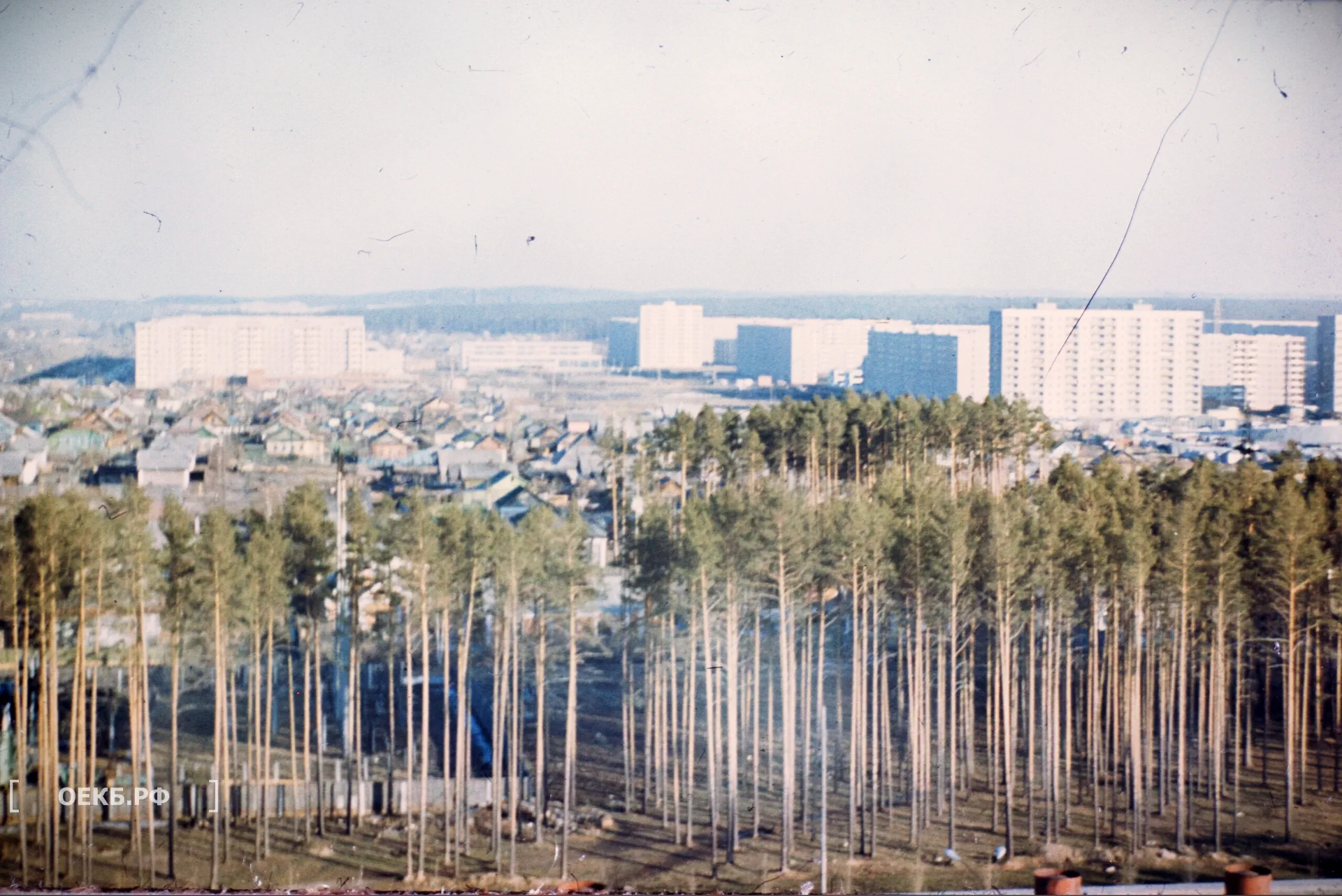 1976 - Ленинский - Свердловск. Вид на Юго-Западный микрорайон - ОЕКБ.РФ