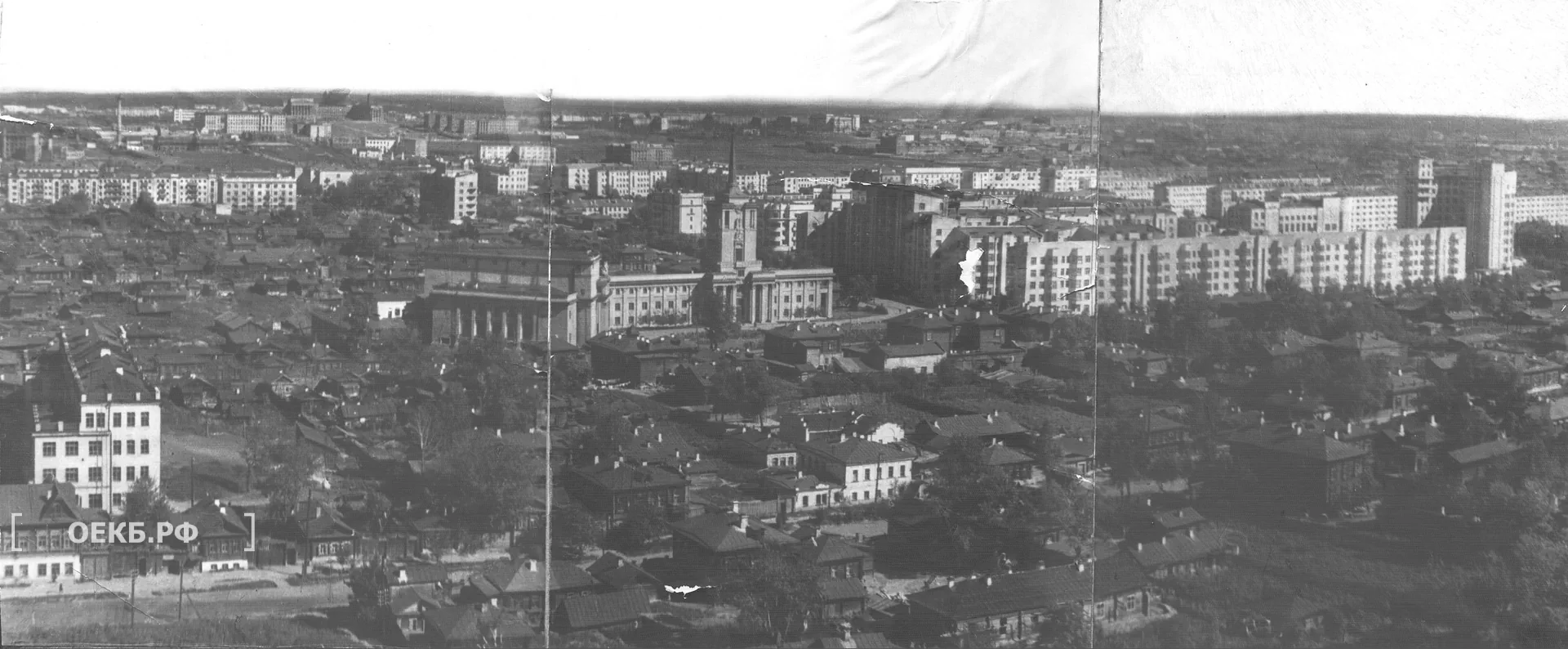 1950 - Октябрьский - Свердловск. Восточная часть города - ОЕКБ.РФ