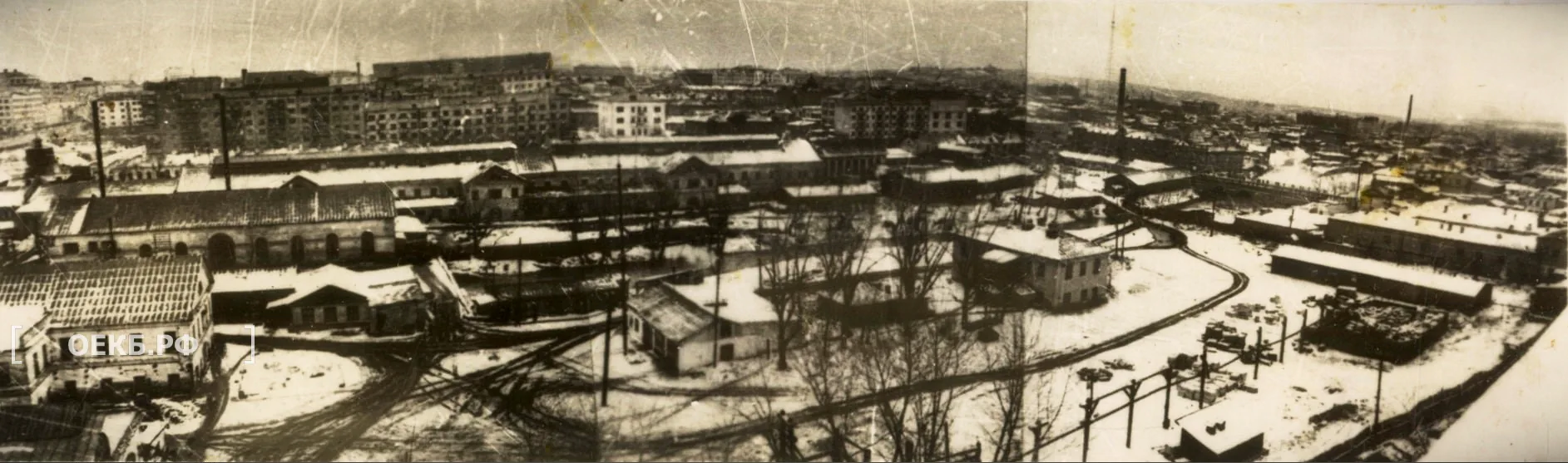 1954 - Октябрьский - Свердловск. Заводская территория Исторического сквера - ОЕКБ.РФ