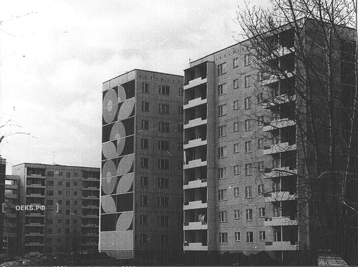 1970 - Ленинский - Свердловск. Жилой район Парковый. Дом по улице Ткачей, 8 - ОЕКБ.РФ