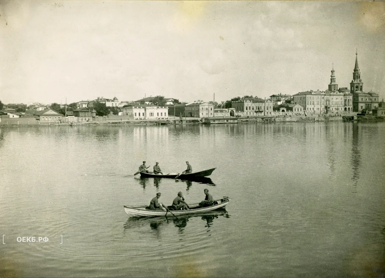 1918 - Октябрьский - Вид на городской пруд - ОЕКБ.РФ