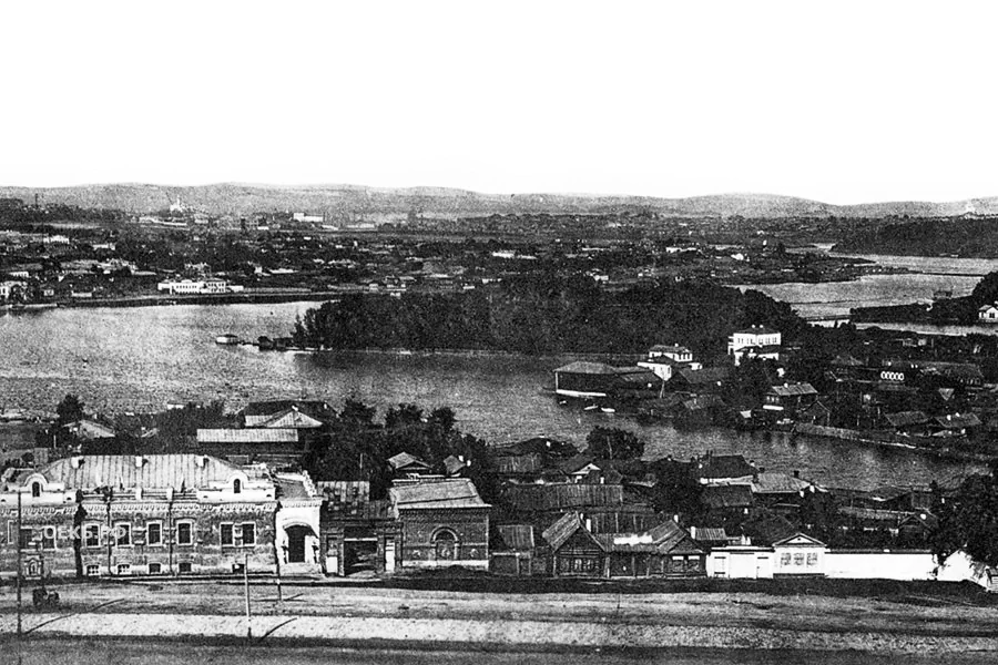 1900 - Гостиница Исеть - Вид на р. Исеть - ОЕКБ.РФ